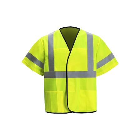 Class 3 Light Weight Safety Vest, 2X-Large/3X-Large, Lime, Class 3